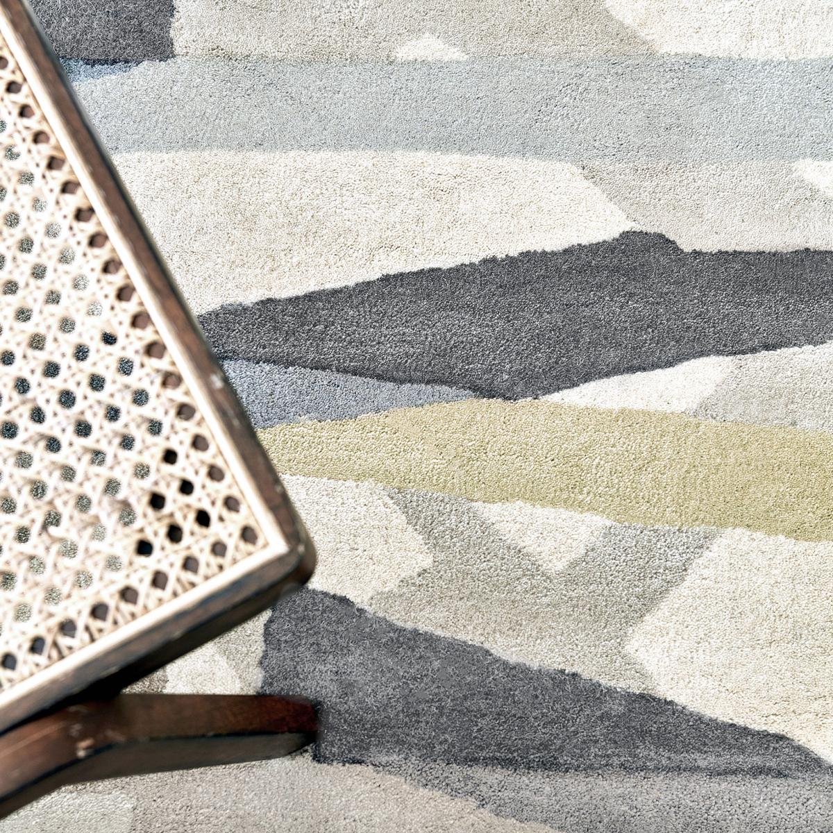 Tapis salon et chambre fait à la main en laine DEFFINITY — vue 4