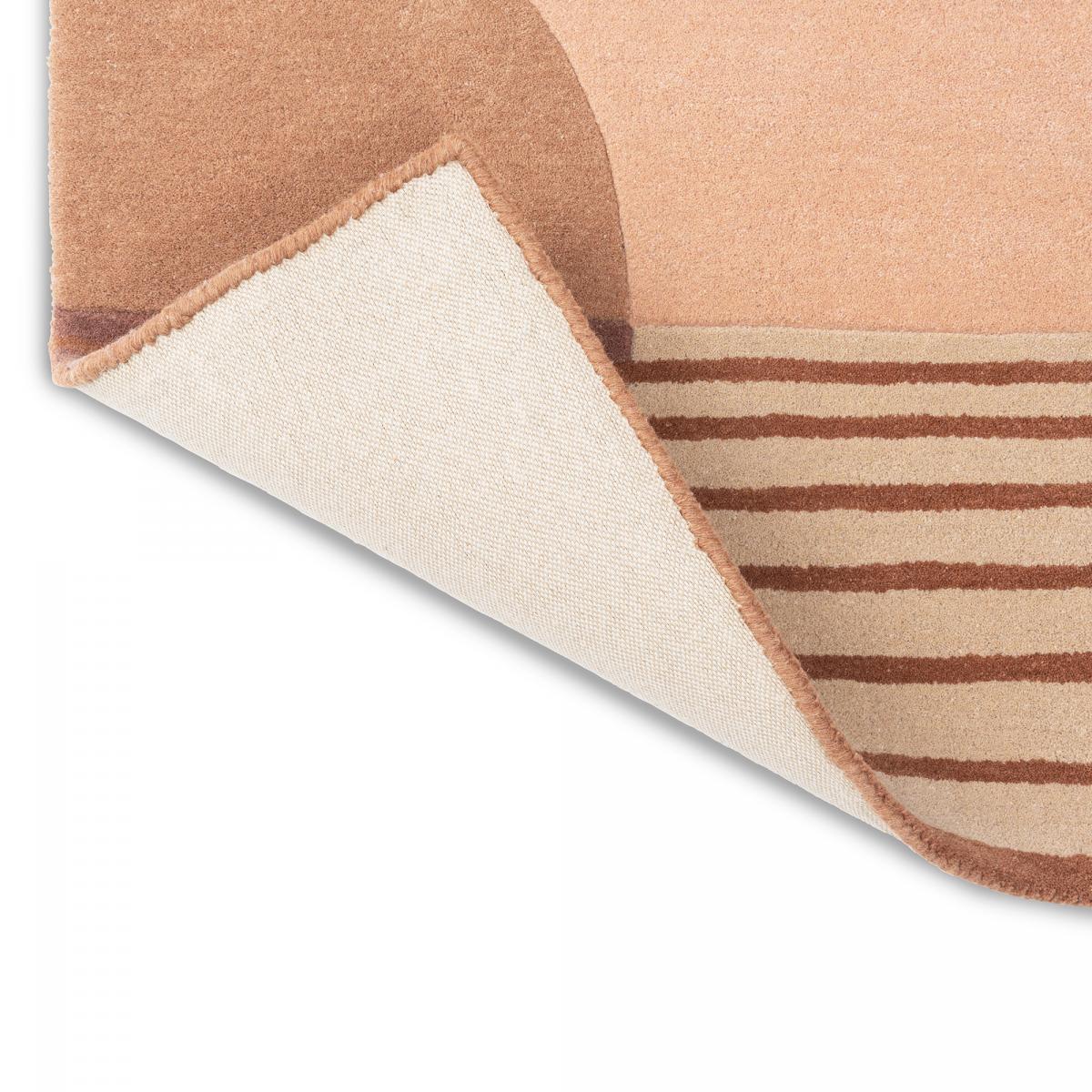 Tapis salon et chambre DELOLA, fait à la main motif géométrique — vue 6