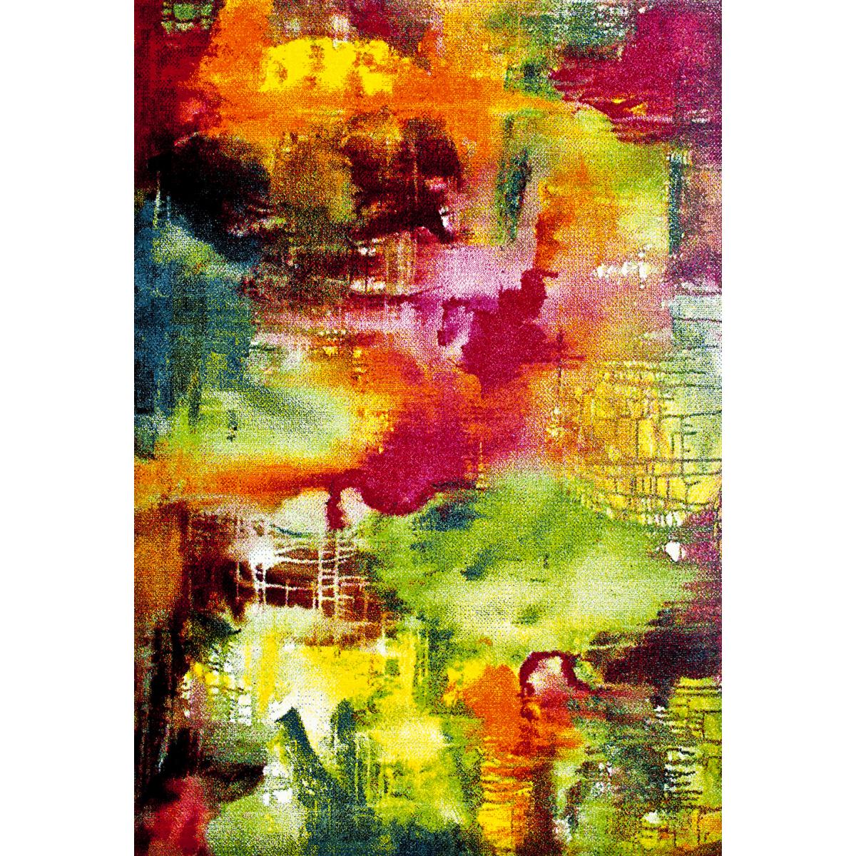 Tapis salon et chambre tissé motif géométrique BE 54