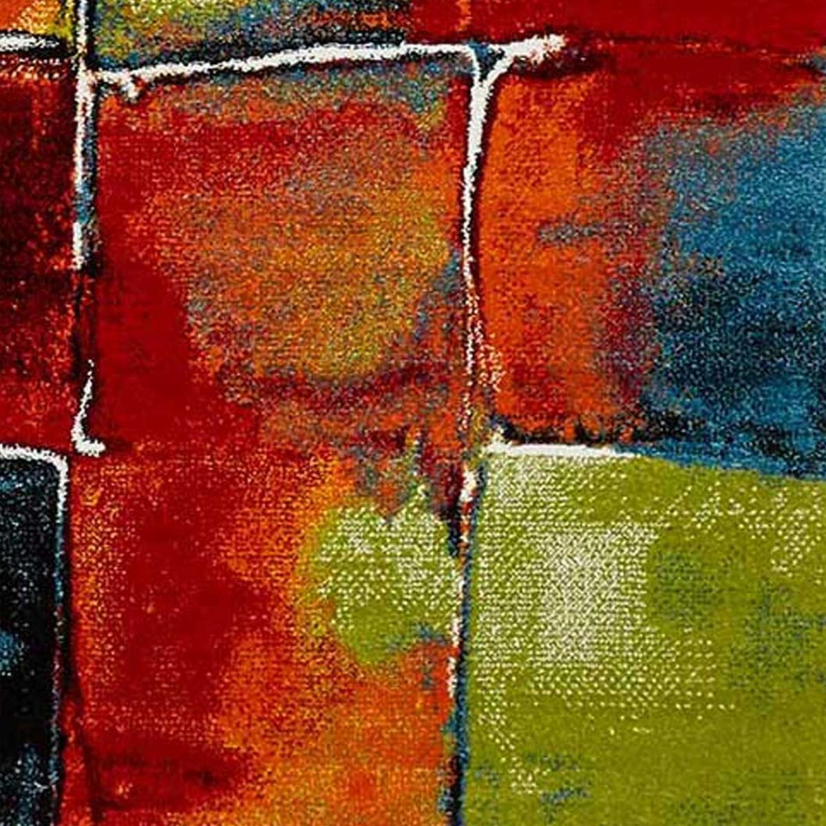 Tapis salon et chambre tissé motif géométrique LYN8 BELO 2 — vue 4