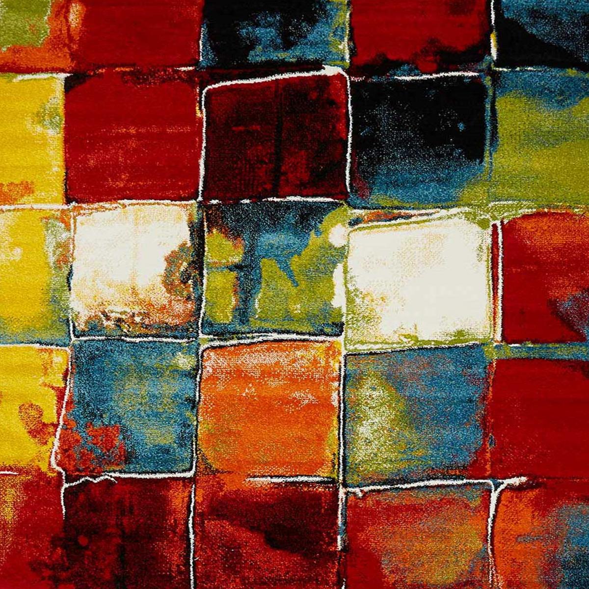 Tapis salon et chambre tissé motif géométrique BE 39 — vue 4