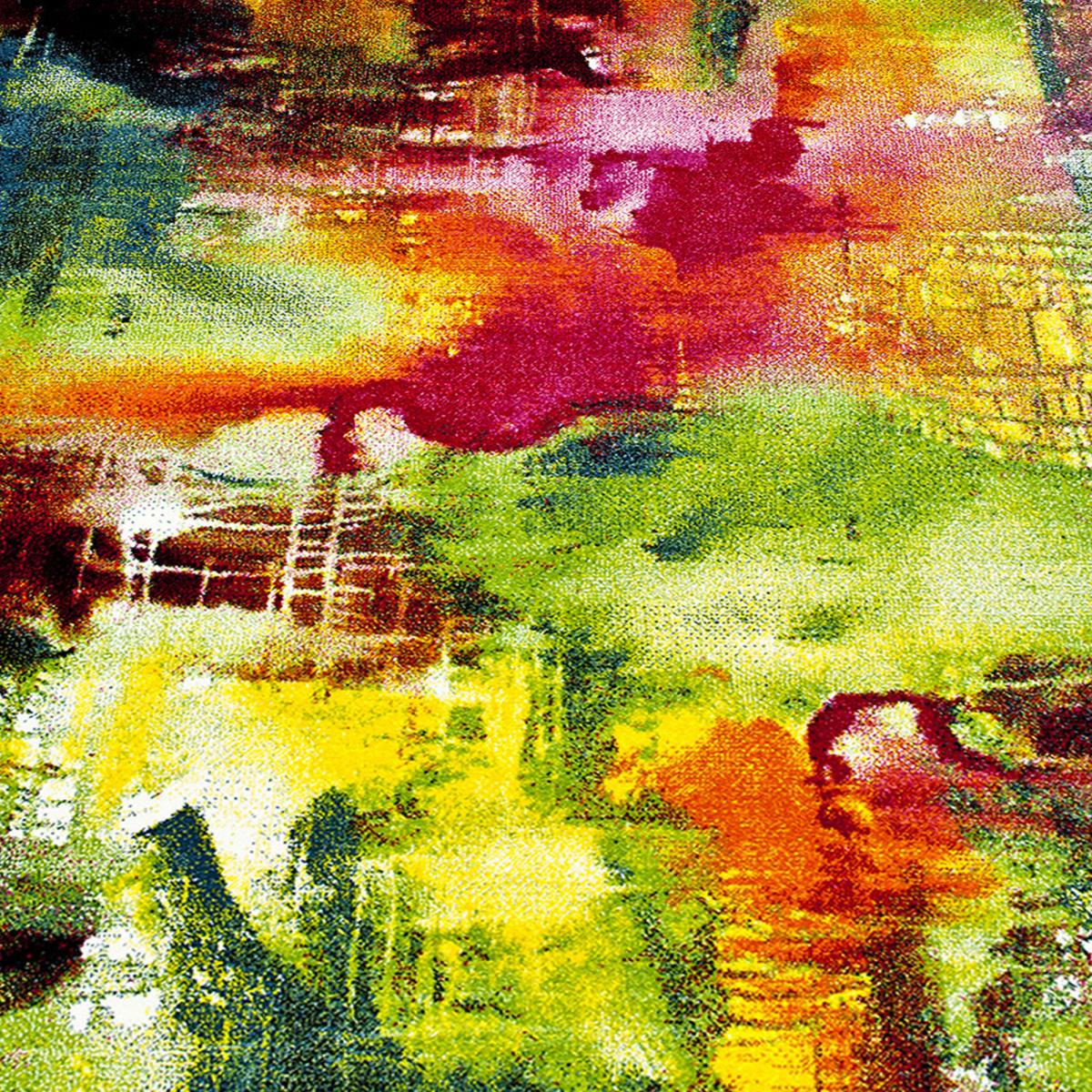 Tapis salon et chambre tissé motif géométrique LYN8 BELO 4 — vue 5