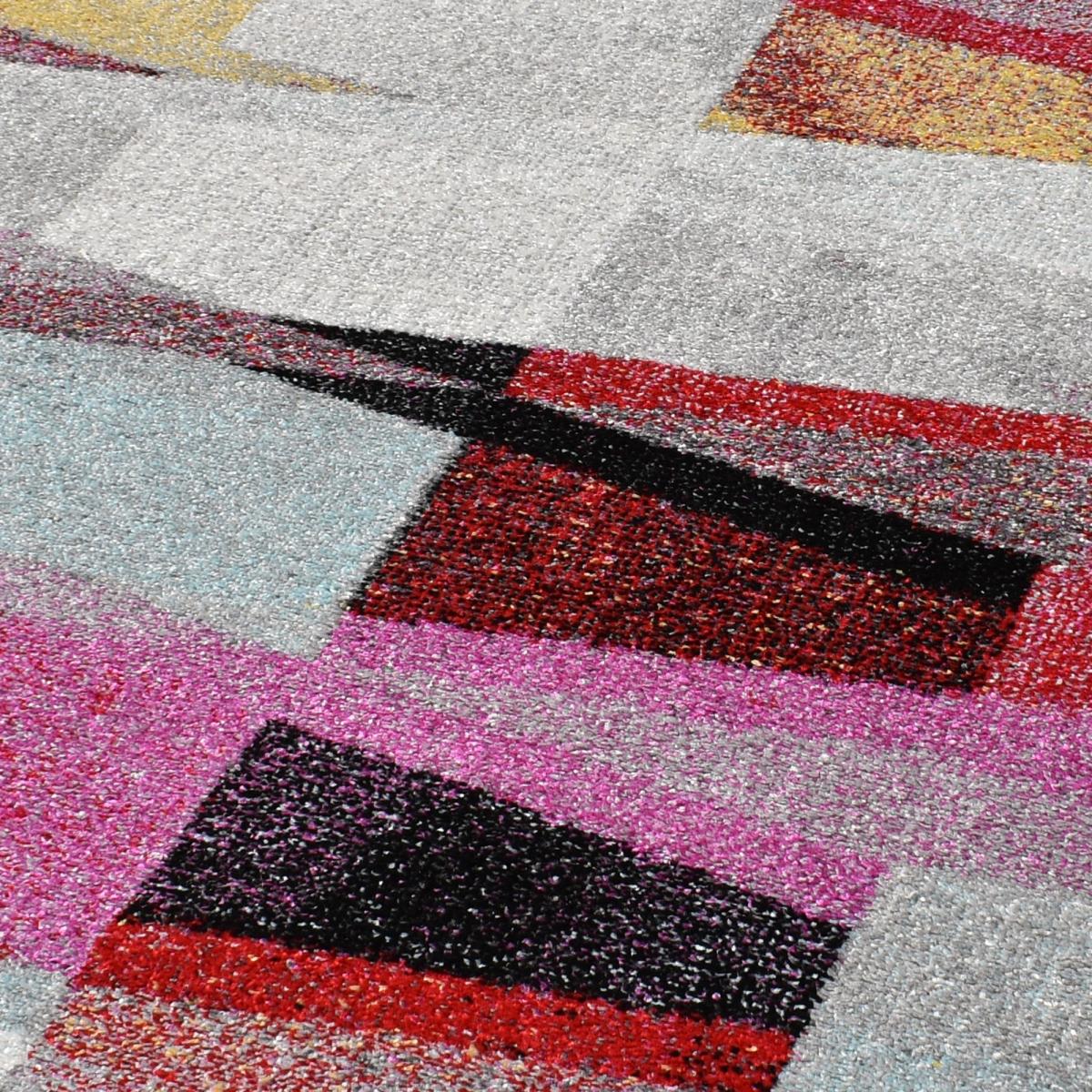 Tapis salon et chambre tissé motif ethnique ELYZA — vue 4