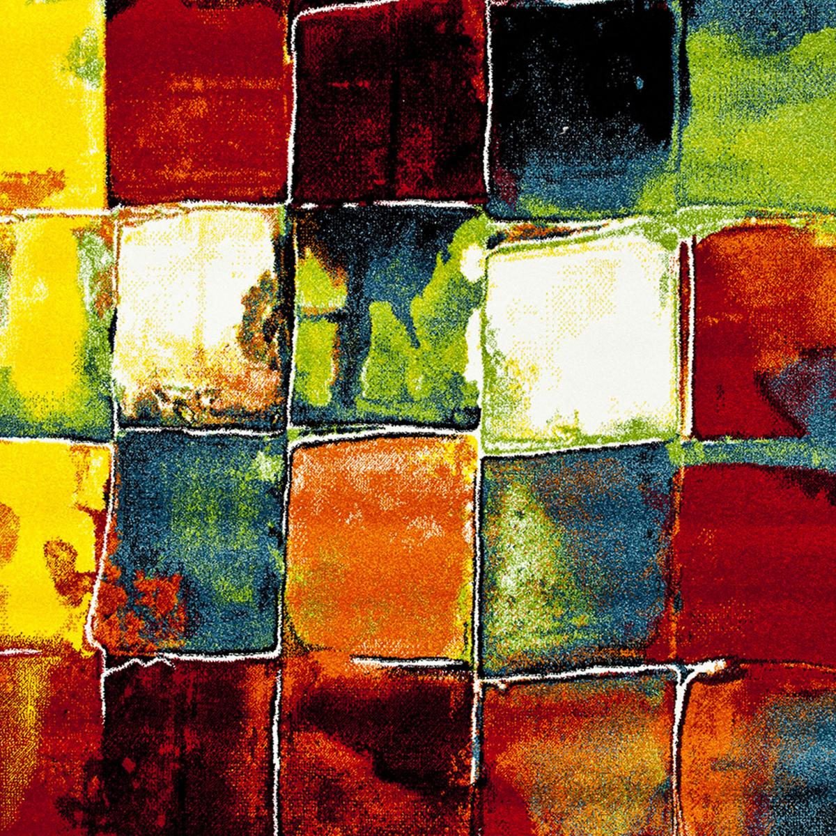 Tapis salon et chambre tissé motif géométrique JOLIA 2 — vue 4