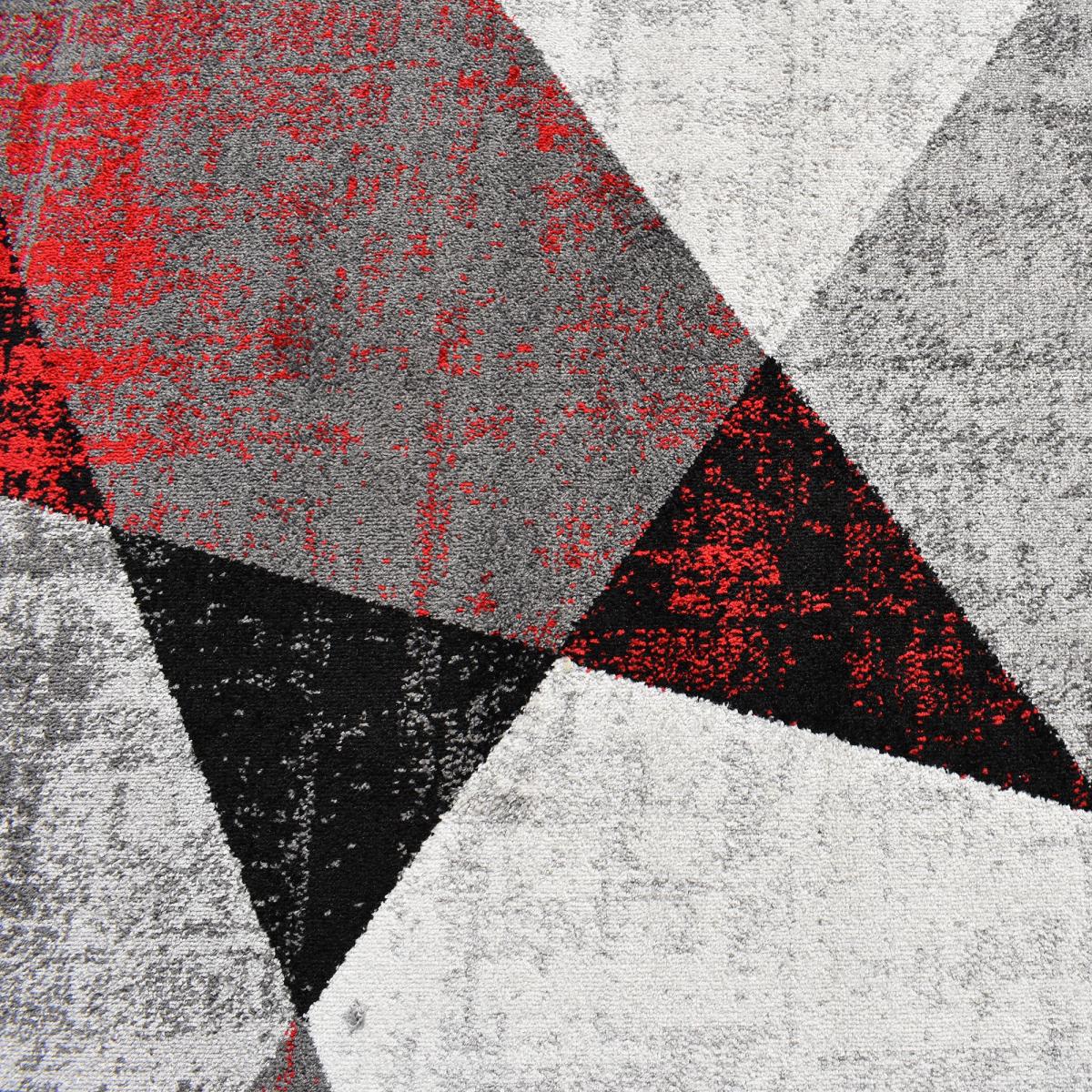 Tapis salon et chambre tissé motif géométrique ROSALINE — vue 4