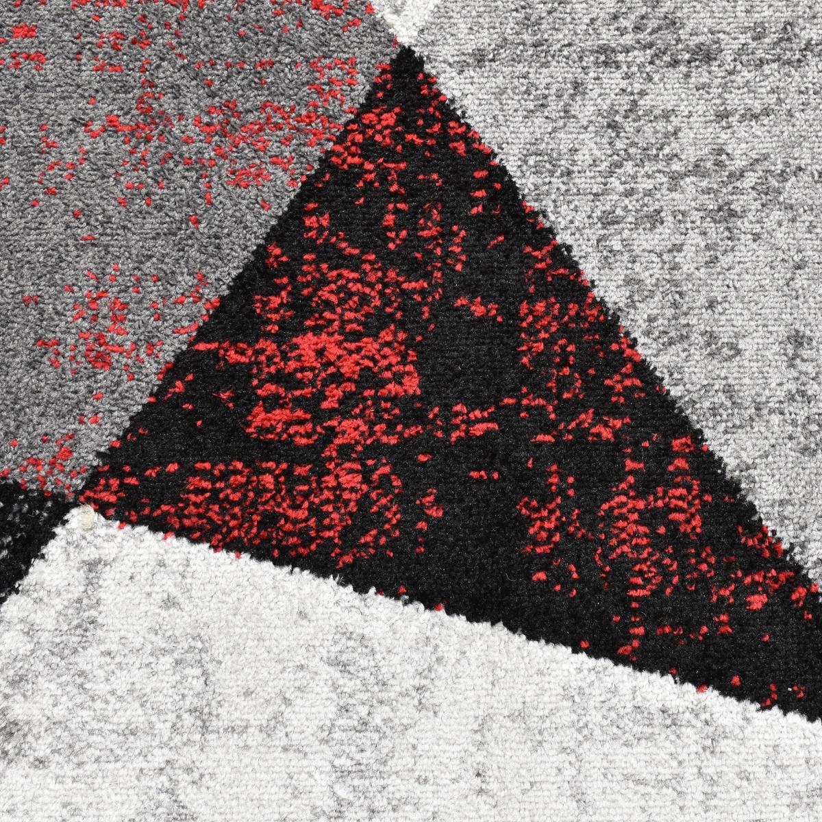 Tapis salon et chambre tissé motif géométrique ROSALINE — vue 5