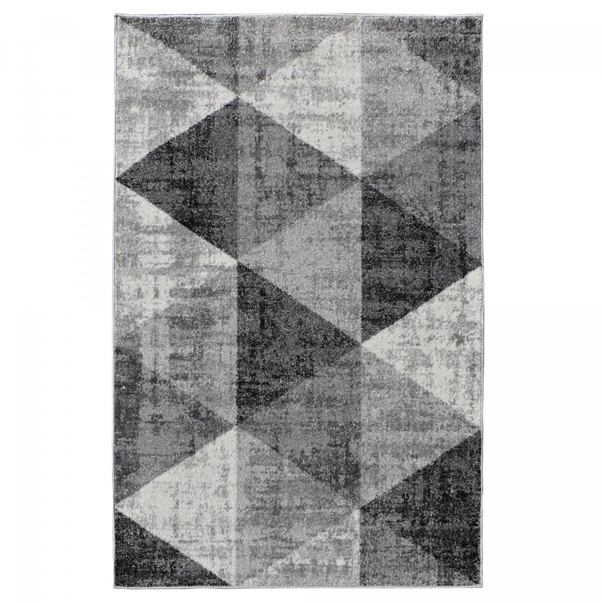 Tapis salon et chambre tissé motif géométrique SOLTAM
