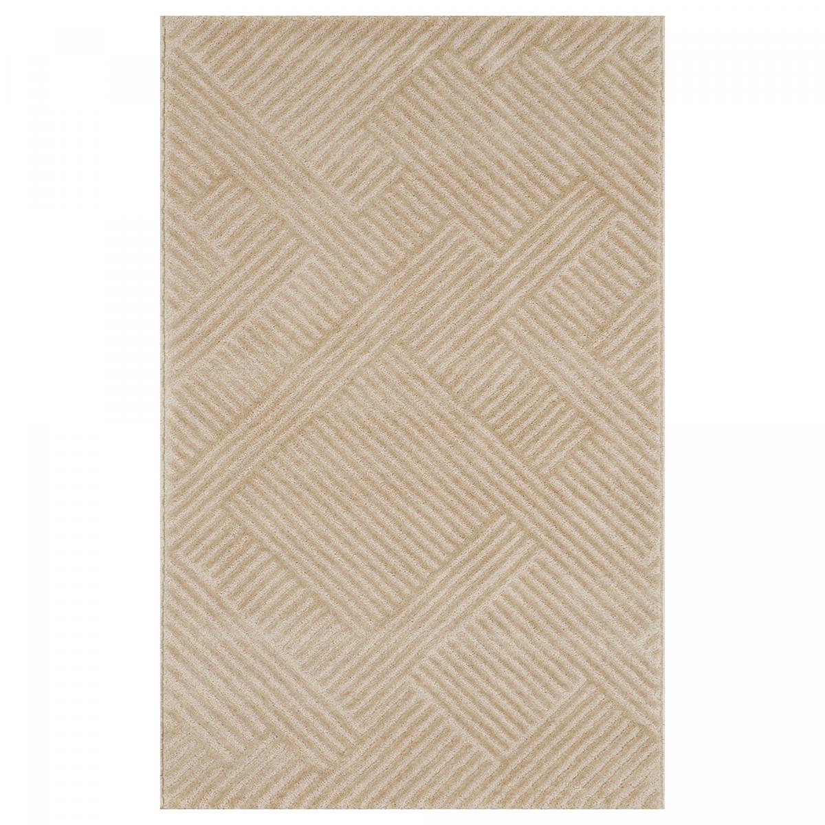 Tapis salon et chambre tissé motif géométrique CEROTEO