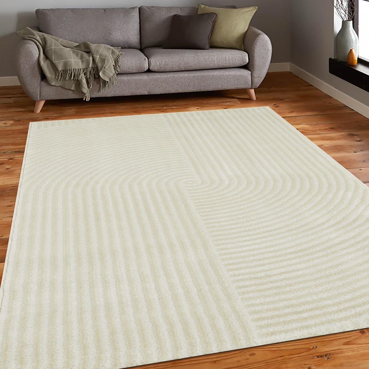 Tapis salon et chambre tissé motif géométrique CEROTI — vue 3