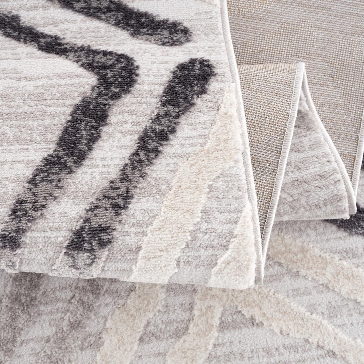 Tapis salon et chambre tissé motif géométrique DOUCA — vue 4