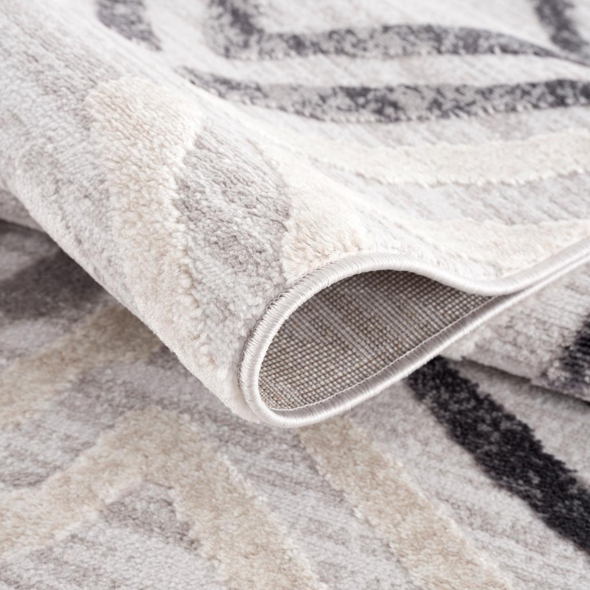 Tapis salon et chambre tissé motif géométrique DOUCA — vue 5