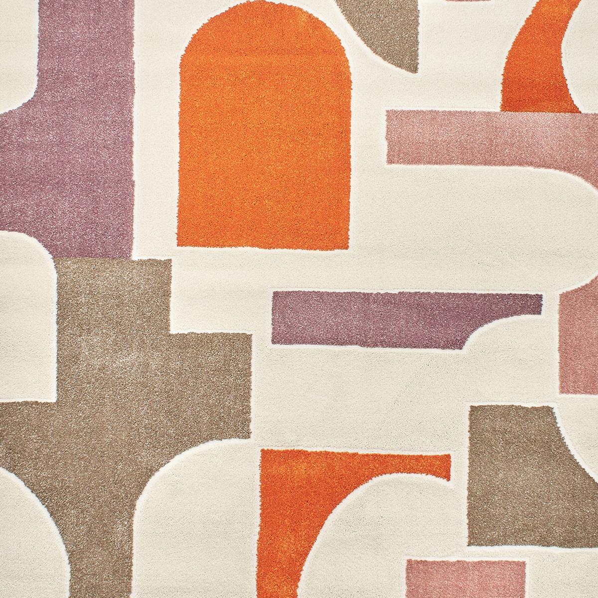 Tapis salon et chambre tissé motif géométrique ECHO 3 — vue 4