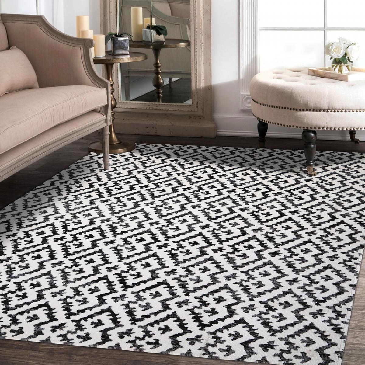 Tapis extérieur tissé kilim rectangle EDJE — vue 5
