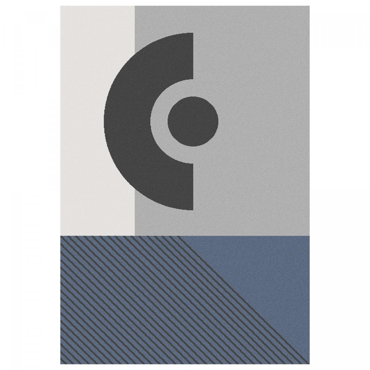 Tapis Chambre tissé motif géométrique ELAK