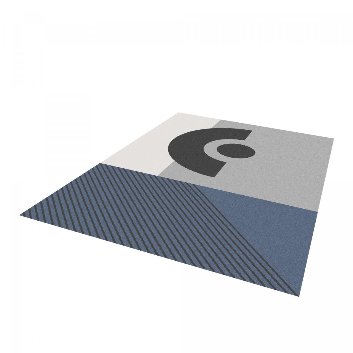 Tapis Chambre tissé motif géométrique ELAK — vue 4