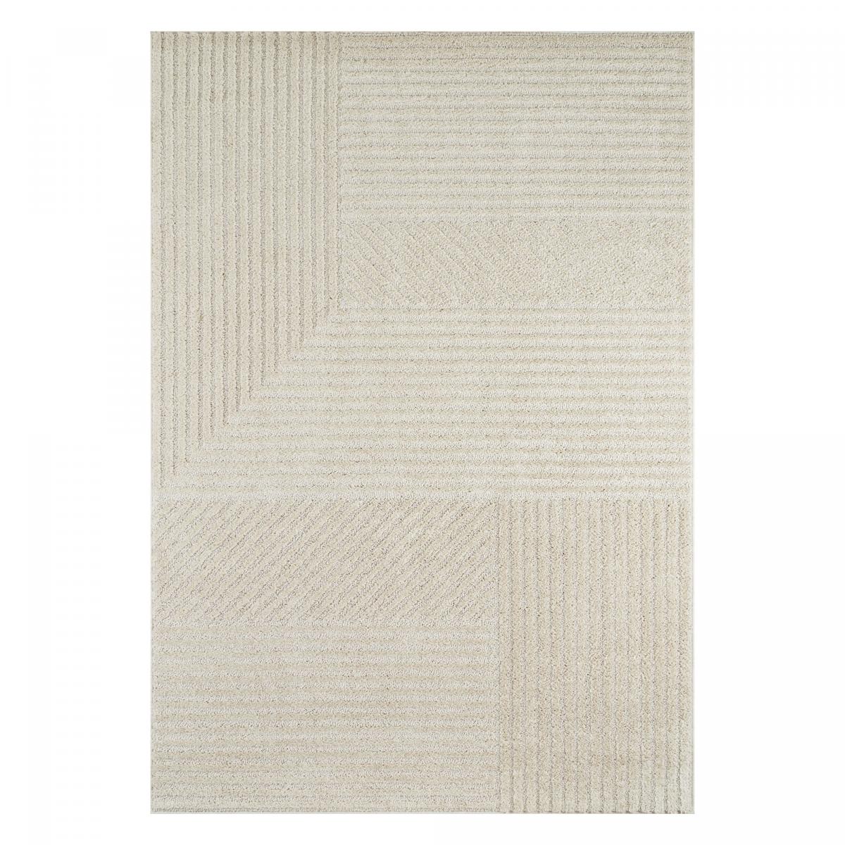 Tapis salon et chambre tissé motif géométrique ELEGANCE C