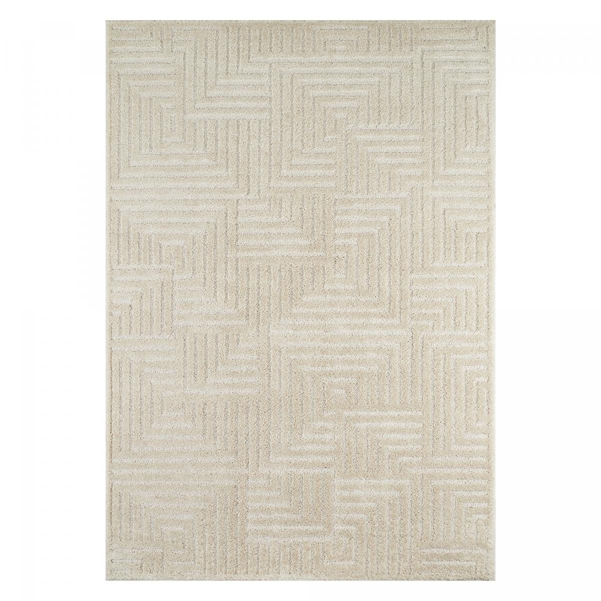 Tapis chambre tissé motif géométrique ELEGANCE D