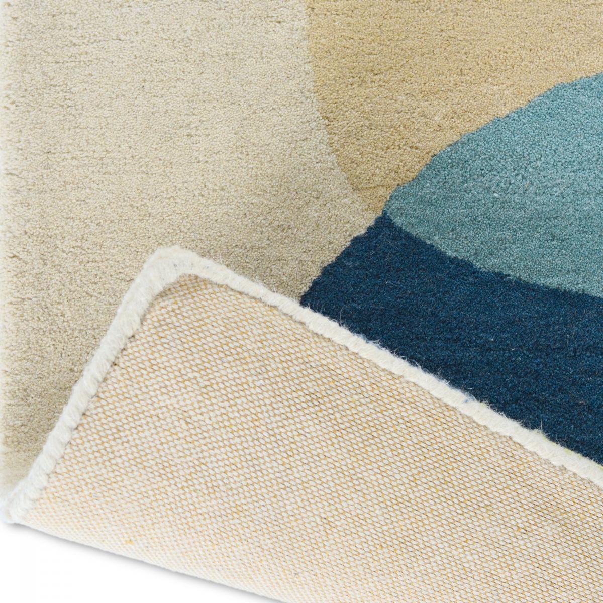 Tapis salon et chambre EMERALD, fait à la main motif géométrique — vue 6