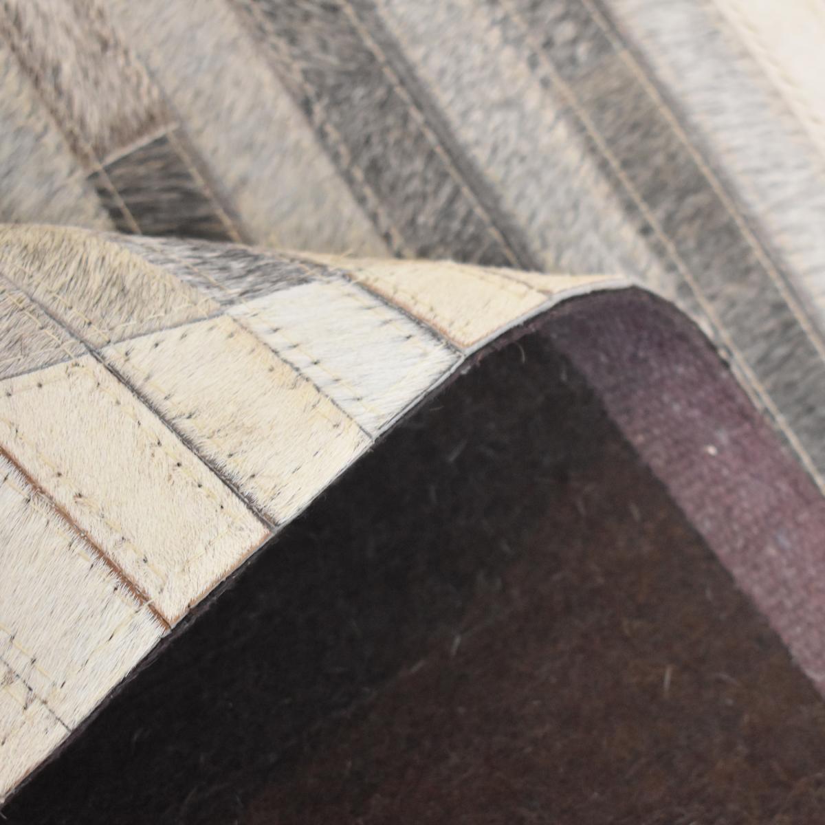 Tapis en peau de vache kilm HALFROUND, fait à la main — vue 6