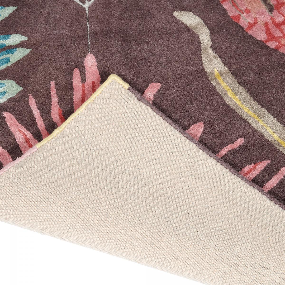 Tapis salon et chambre fait à la main en laine motif floral EPIC — vue 5