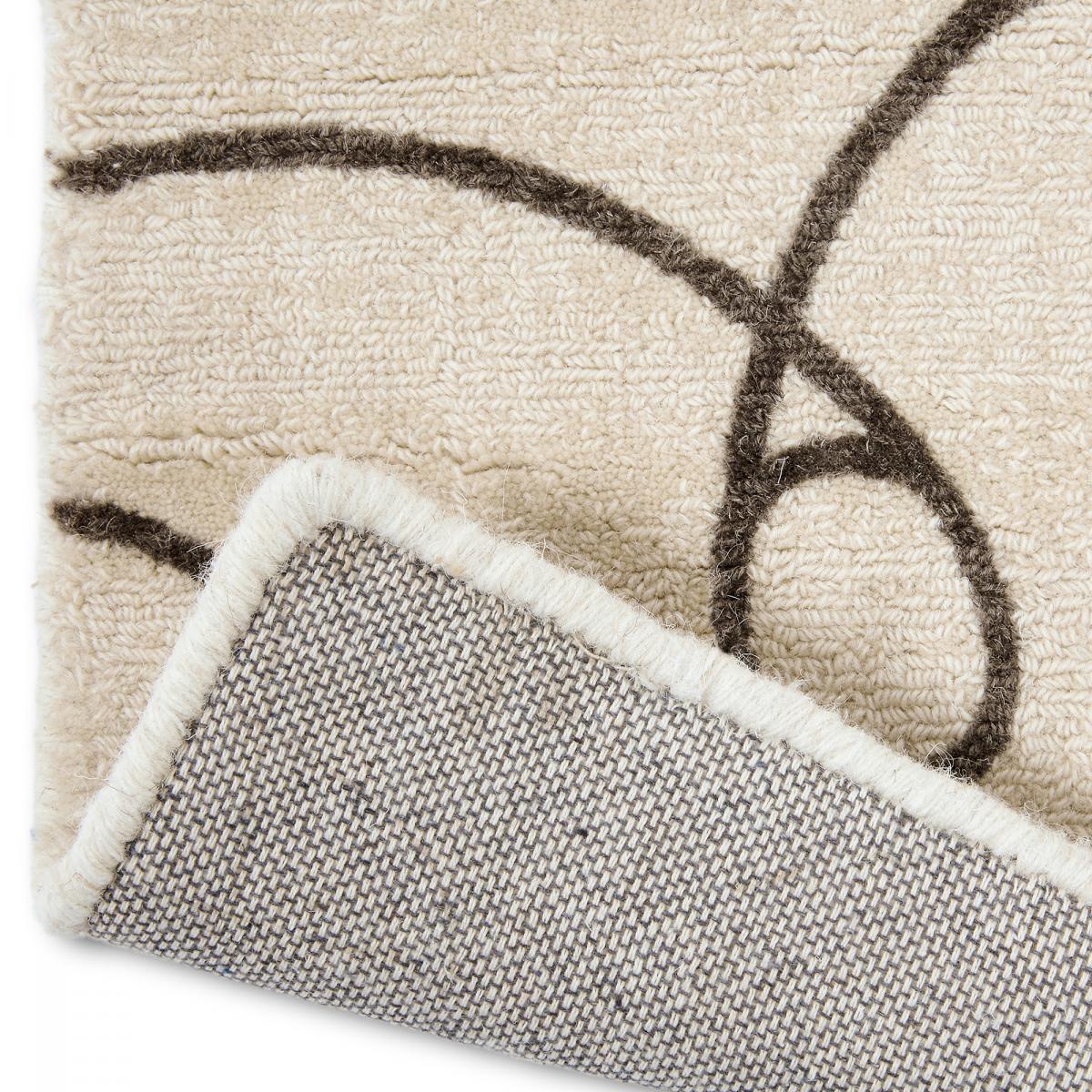 Tapis salon et chambre fait à la main en laine motif abstrait EPSILON — vue 5