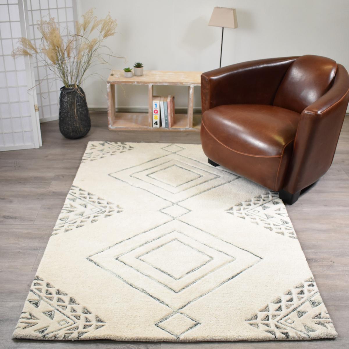 Tapis salon et chambre fait à la main en laine HARITAGE — vue 3