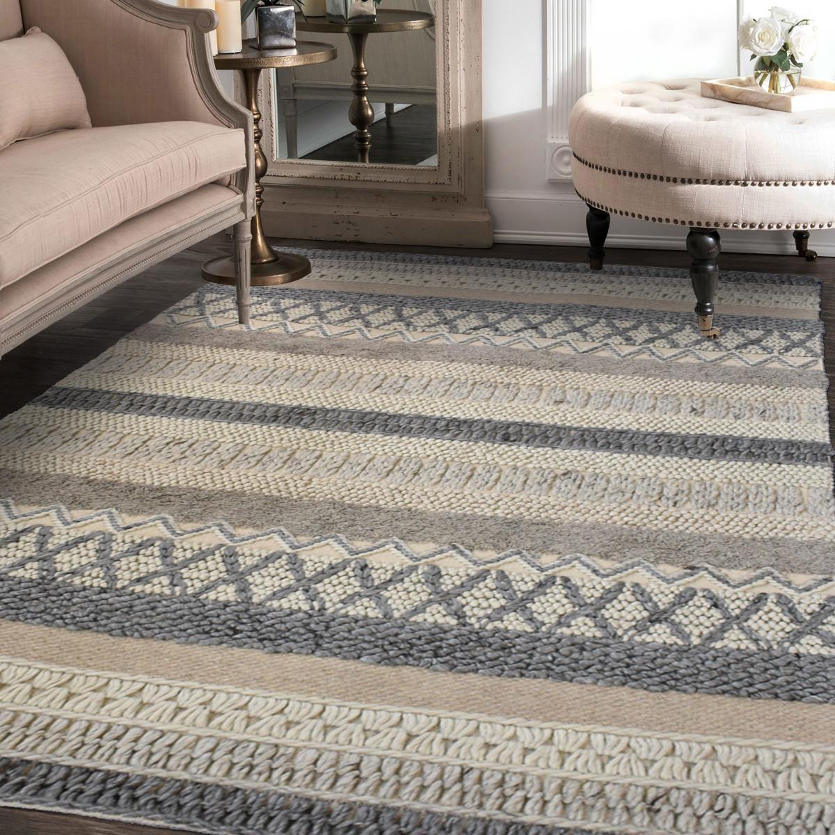 Tapis kilim fait à la main motif ethnique ESPARIA — vue 3