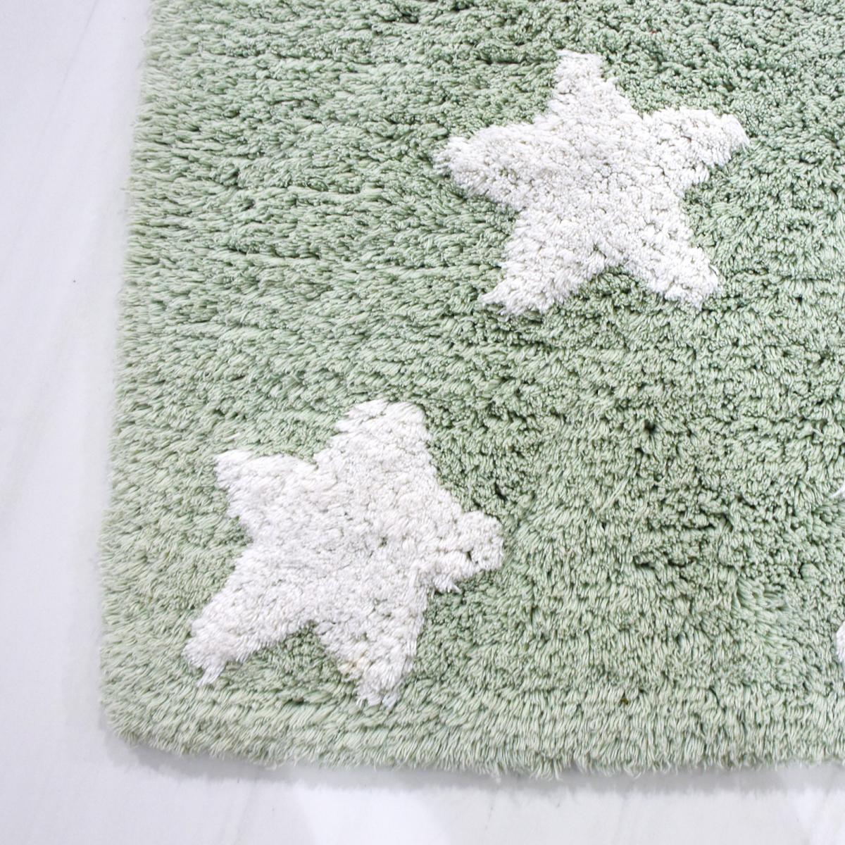 Tapis enfant fait à la main en coton BIO ETOILE — vue 5