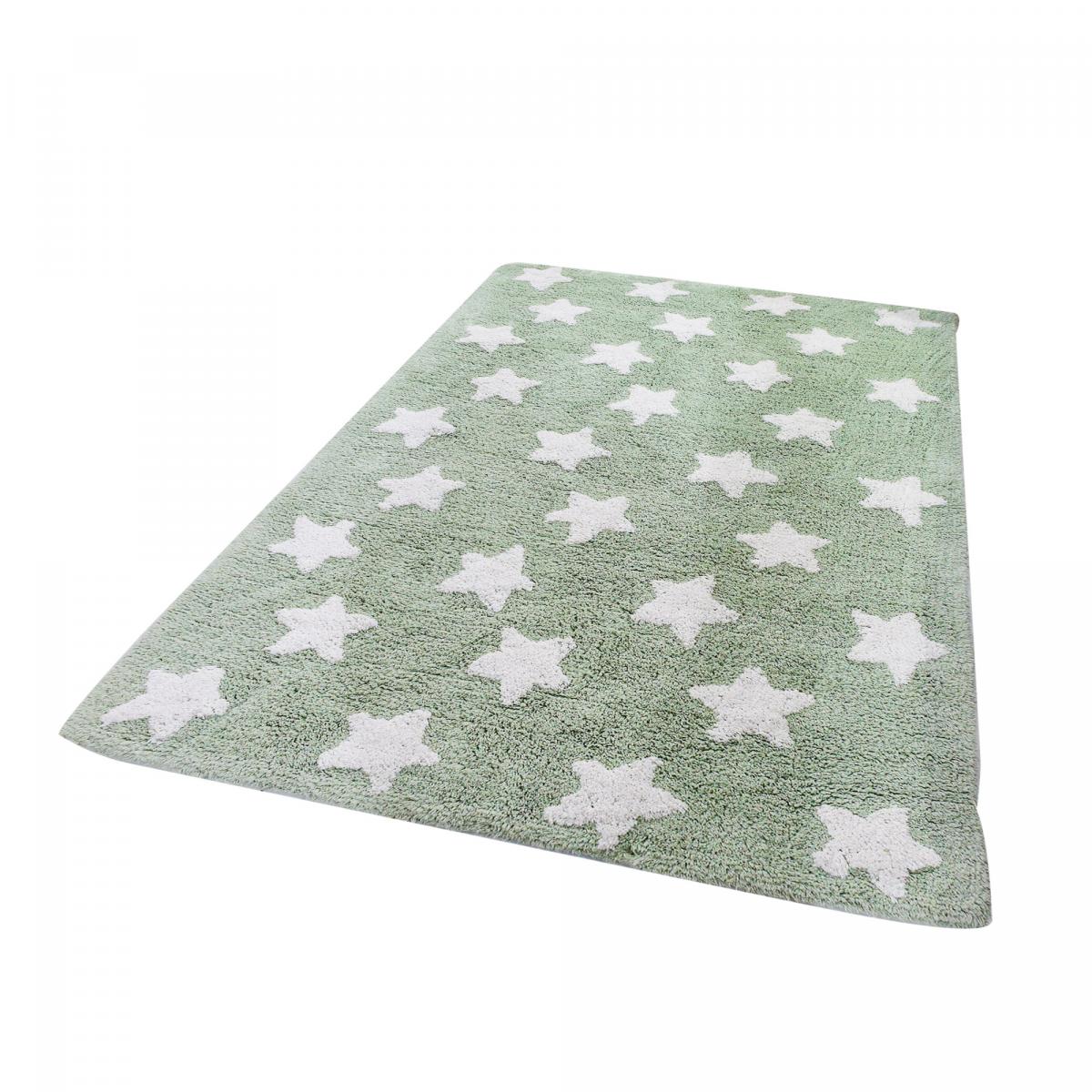 Tapis enfant fait à la main en coton BIO ETOILE — vue 6