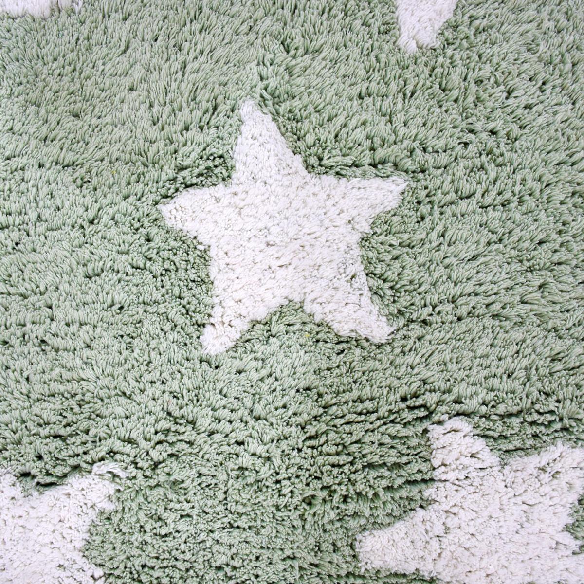 Tapis enfant fait à la main en coton BIO ETOILE — vue 4