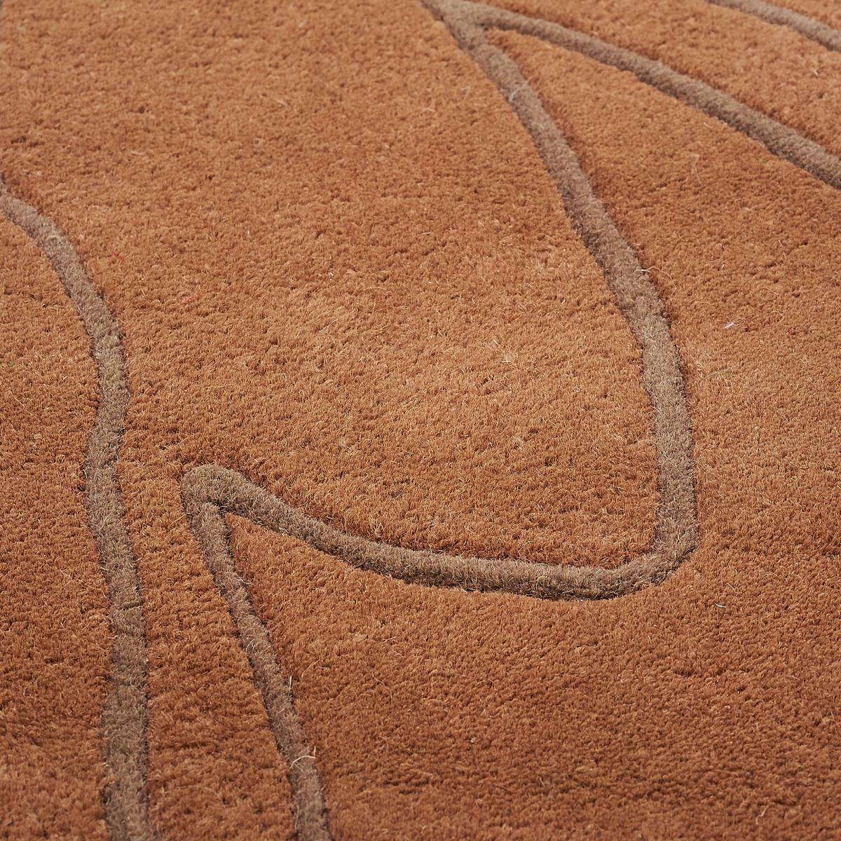 Tapis salon et chambre fait main en laine motif abstrait EXPREZA — vue 4