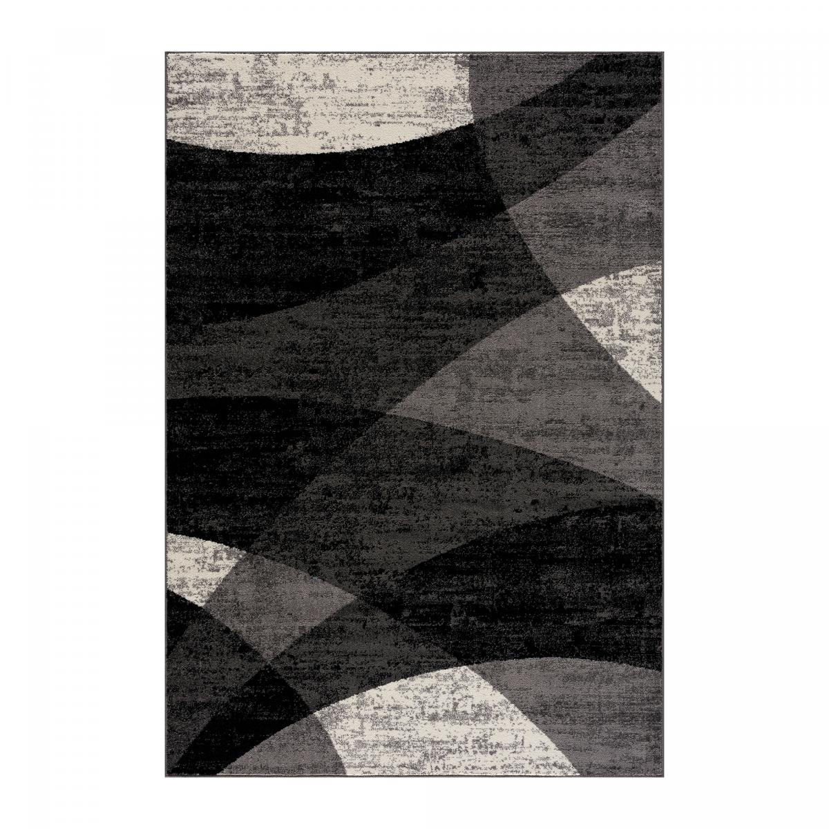 Tapis salon et chambre tissé motif géométrique FALDO