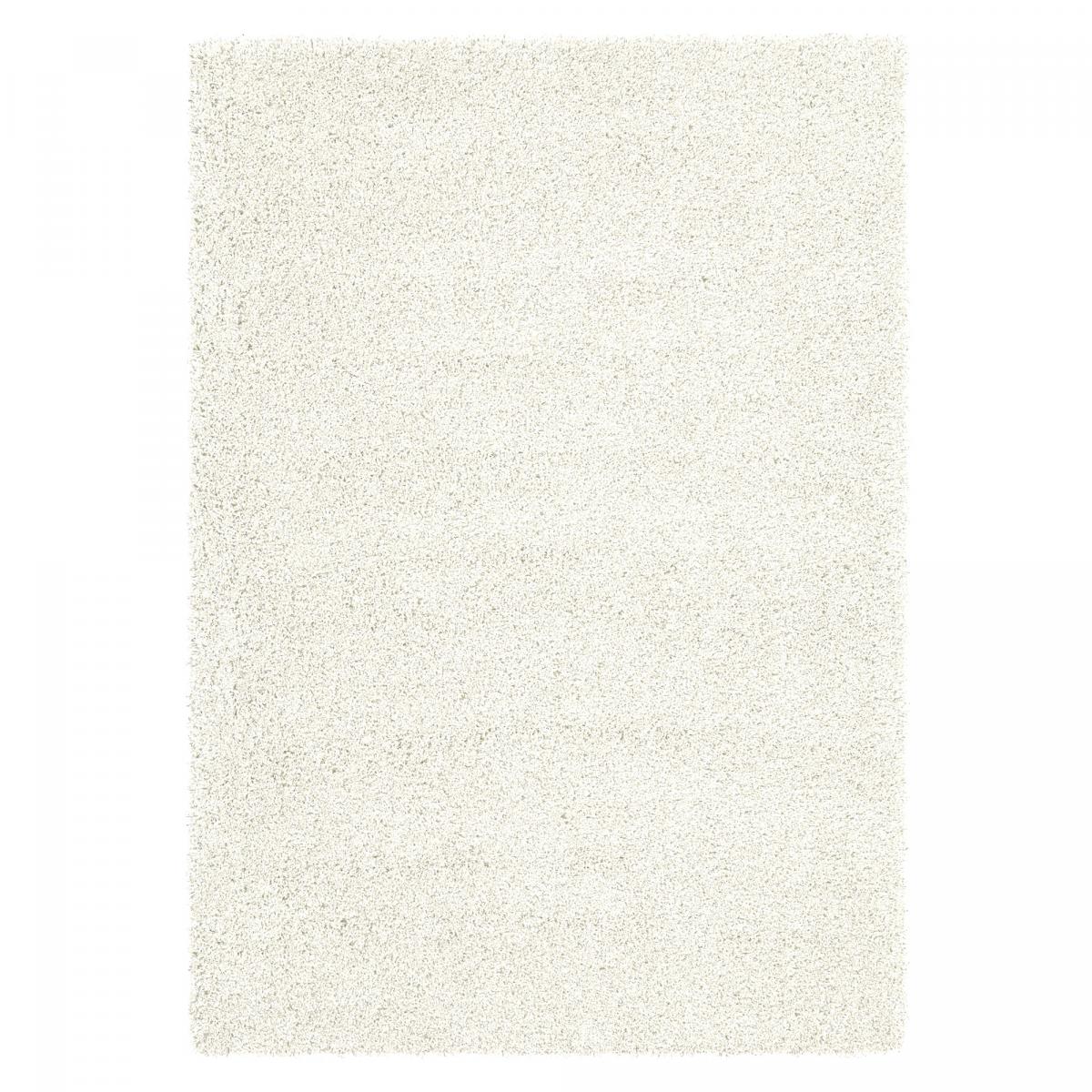 Tapis shaggy tissé motif uni FLEURAN