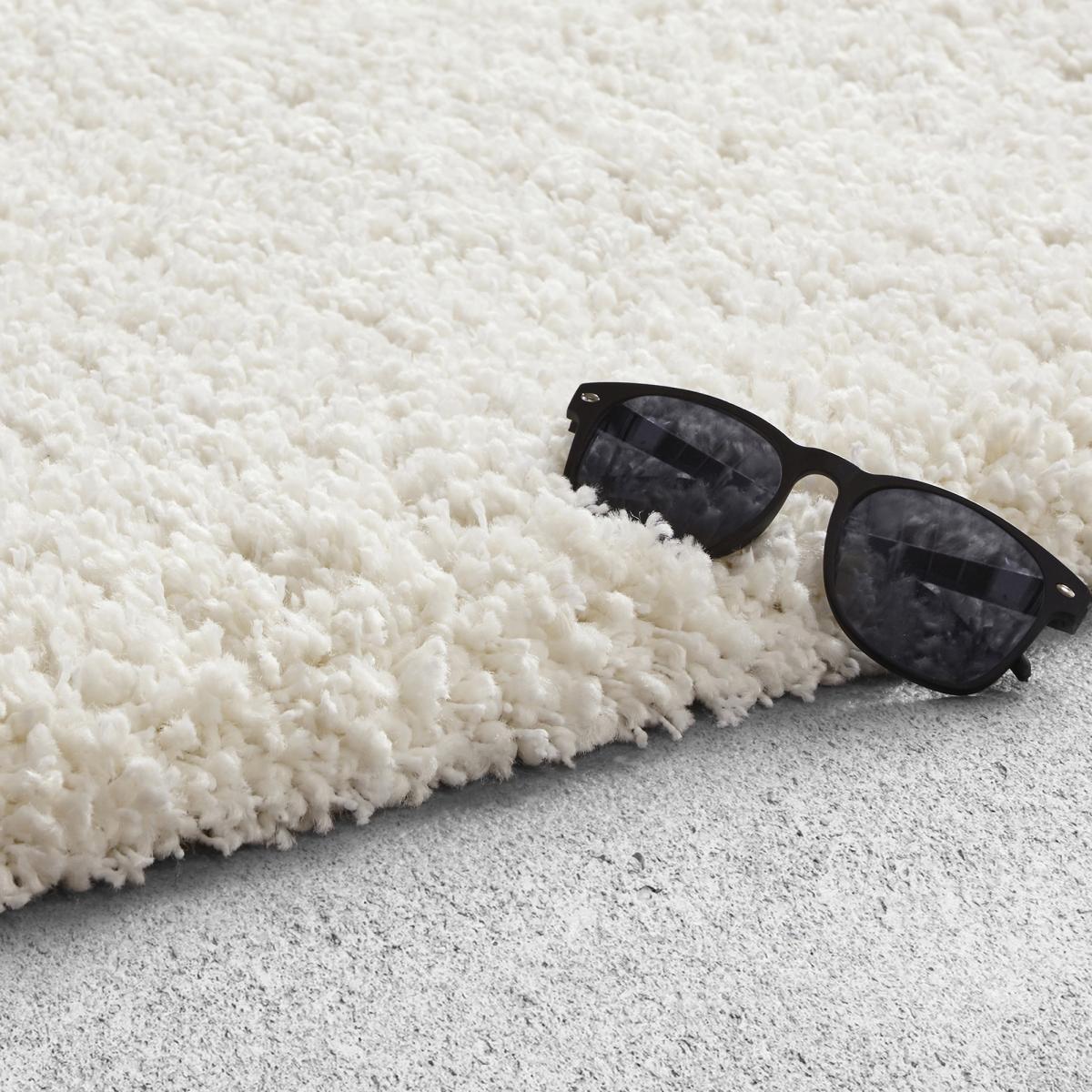 Tapis shaggy tissé motif uni FLEURAN — vue 6