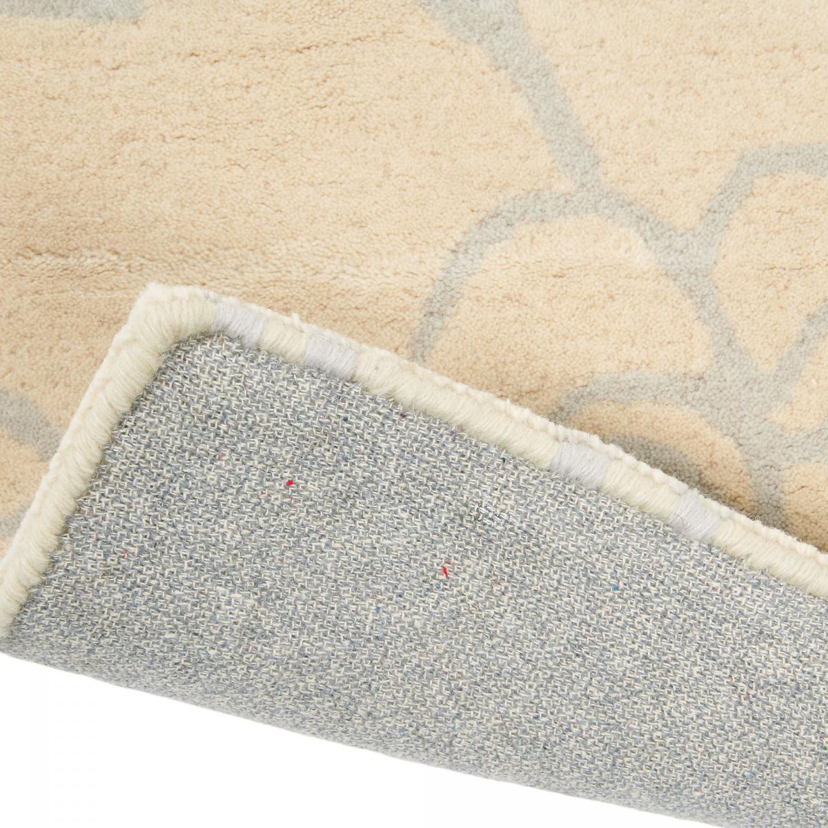 Tapis salon et chambre fait à la main en laine motif floral FLOYSTER — vue 5