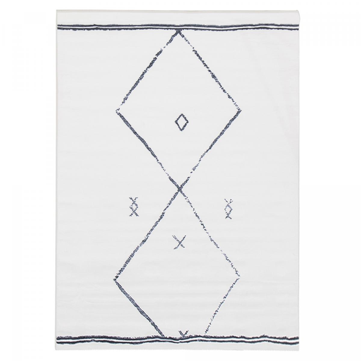 Tapis salon et chambre tissé motif berbère FLONTA 1