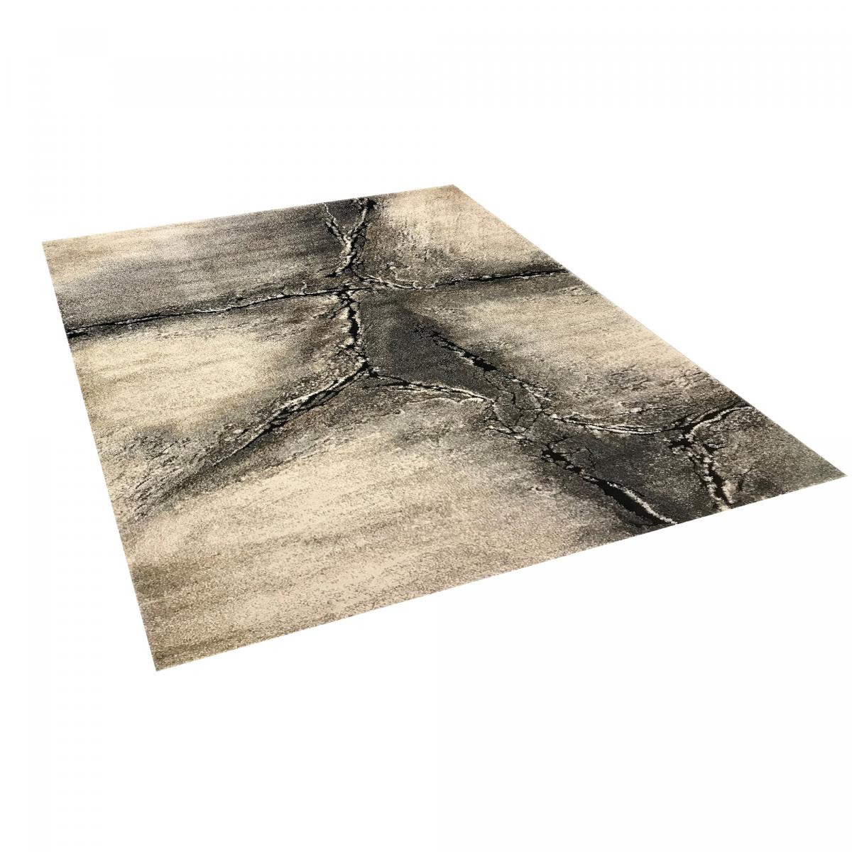 Tapis chambre tissé motif abstrait FRACIL — vue 6