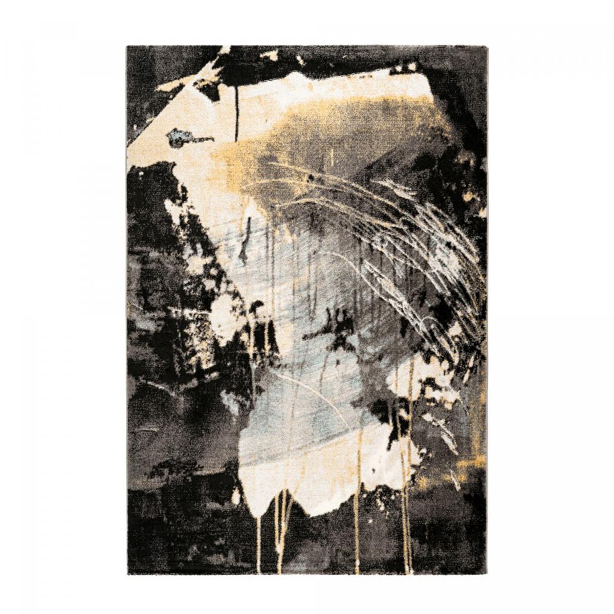 Tapis salon et chambre tissé motif abstrait FUNALA