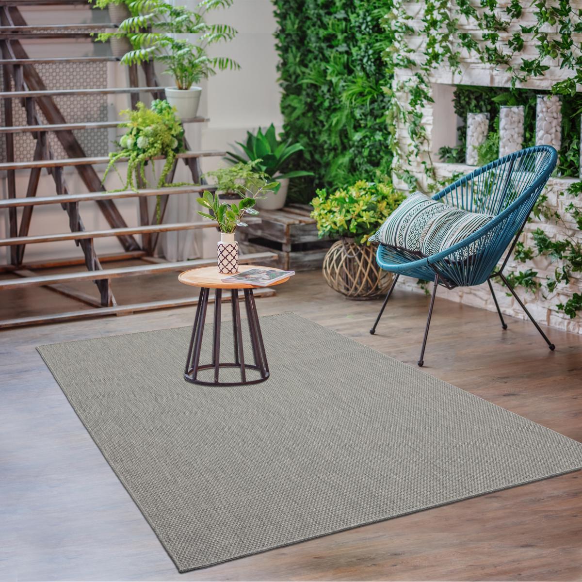 Tapis extérieur tissé kilim rectangle GEGIA — vue 3