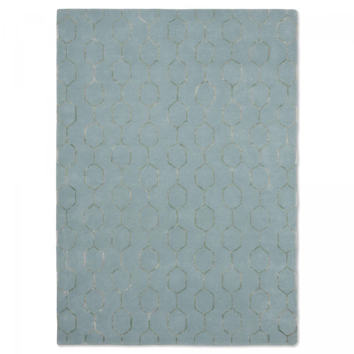 Tapis salon et chambre fait à la main en laine motif faux uni GIO