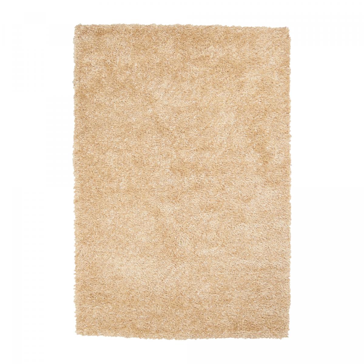 Tapis shaggy fait main motif uni GLAMOURA