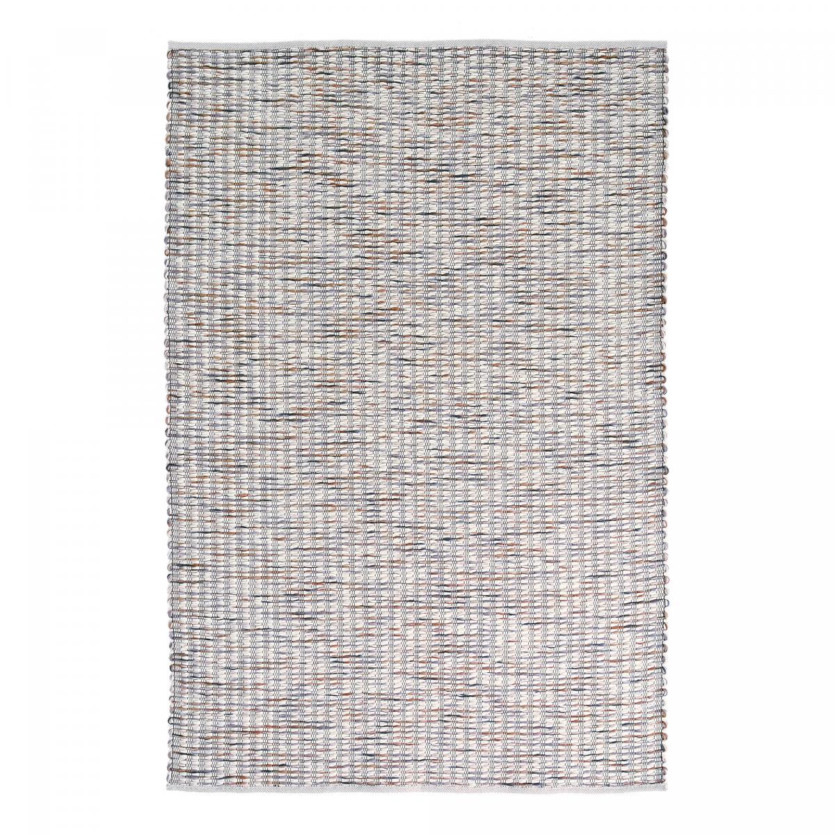 Tapis salon et chambre fait main en laine motif faux uni GRAIN