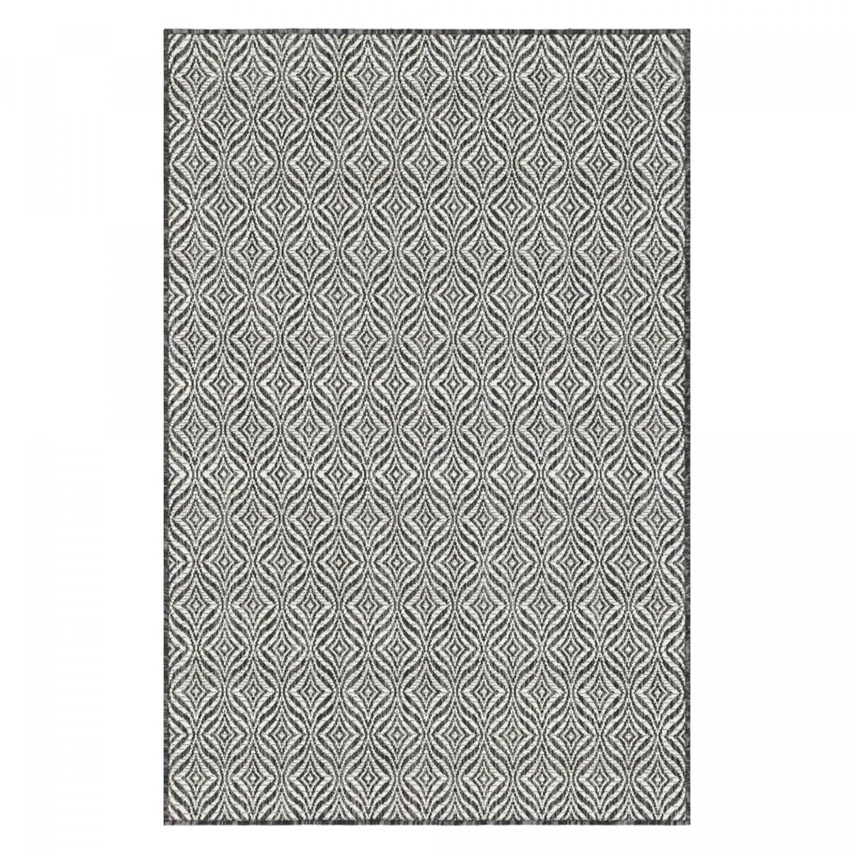 Tapis rond tissé motif faux uni HAVEN 3