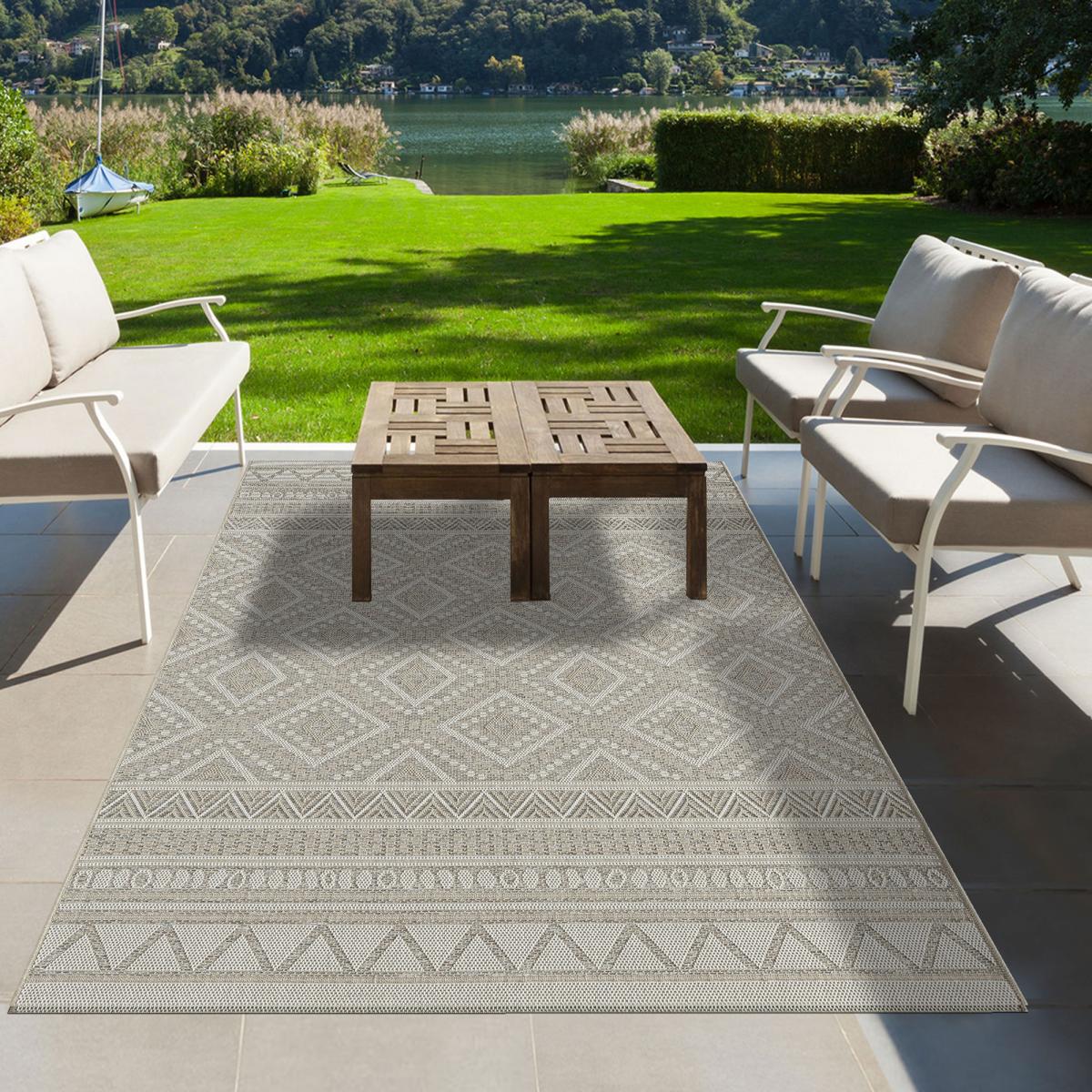 Tapis exterieur HAWAIOU EX en polypropylène doux et soyeux — vue 3