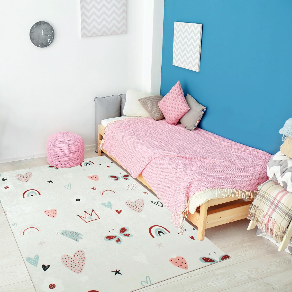 Tapis enfant tissé HEUREUX — vue 3