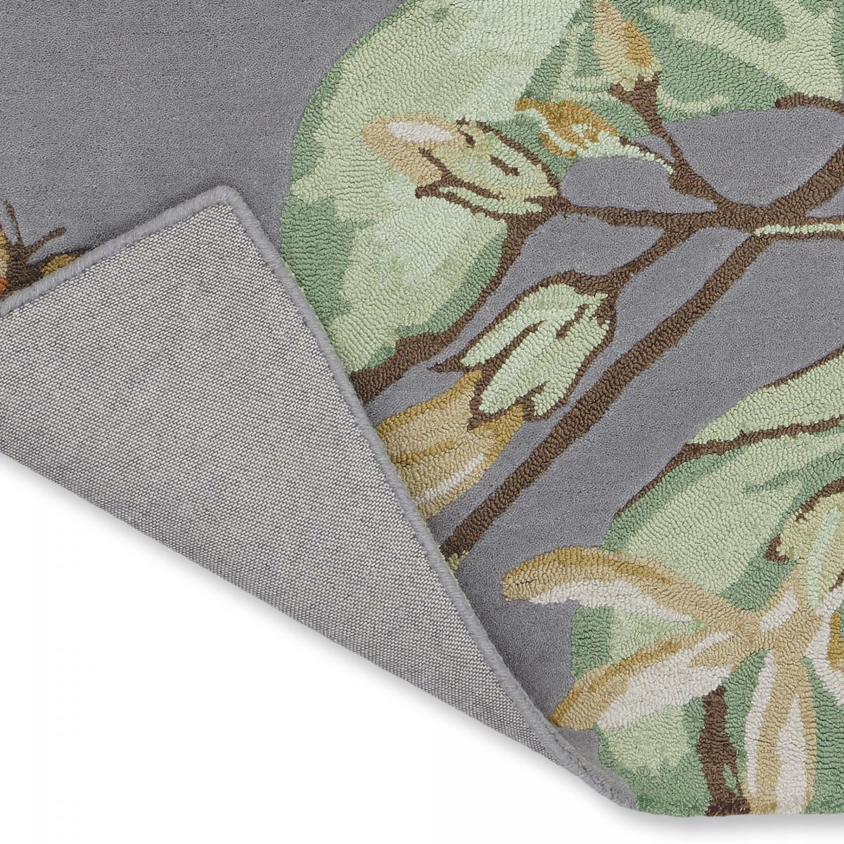 Tapis salon et chambre fait à la main en laine motif floral HUMIBIRD — vue 6