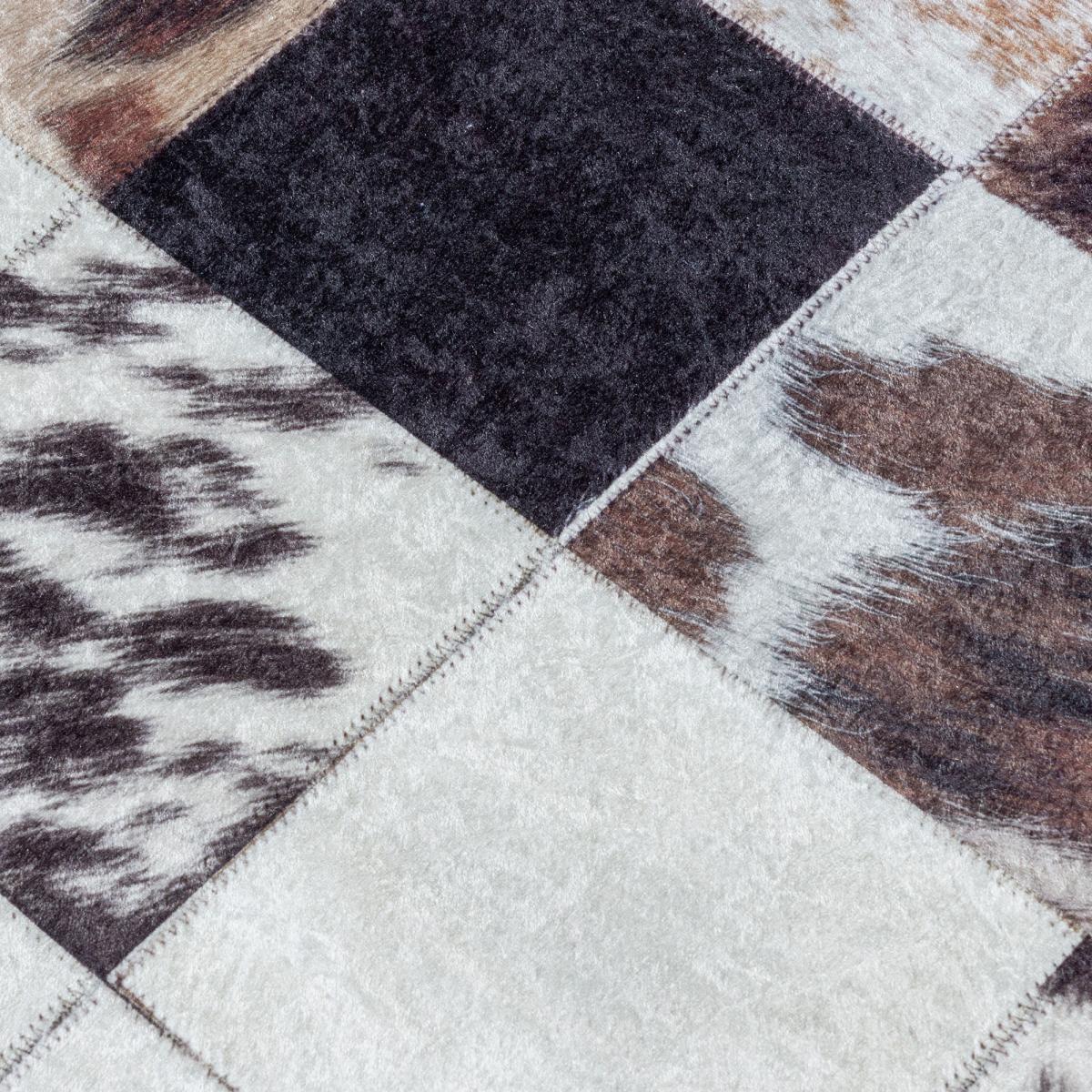 Tapis salon et chambre tissé motif animaux HUSLIO — vue 4