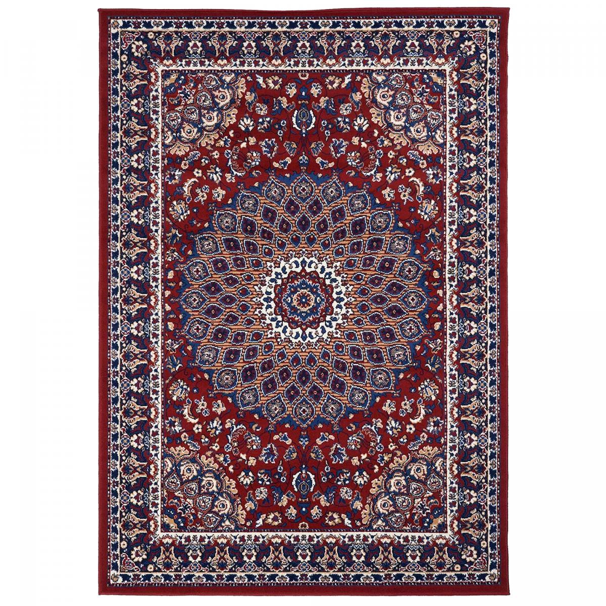 Tapis oriental tissé motif ethnique LYN1 ROSOR