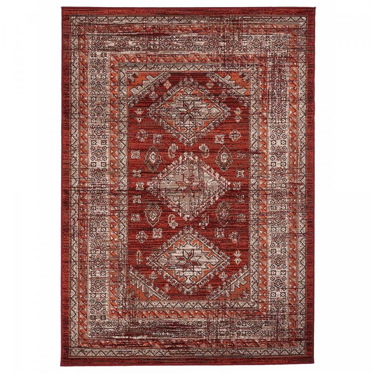 Tapis oriental tissé motif ethnique LYN1 DAZOR