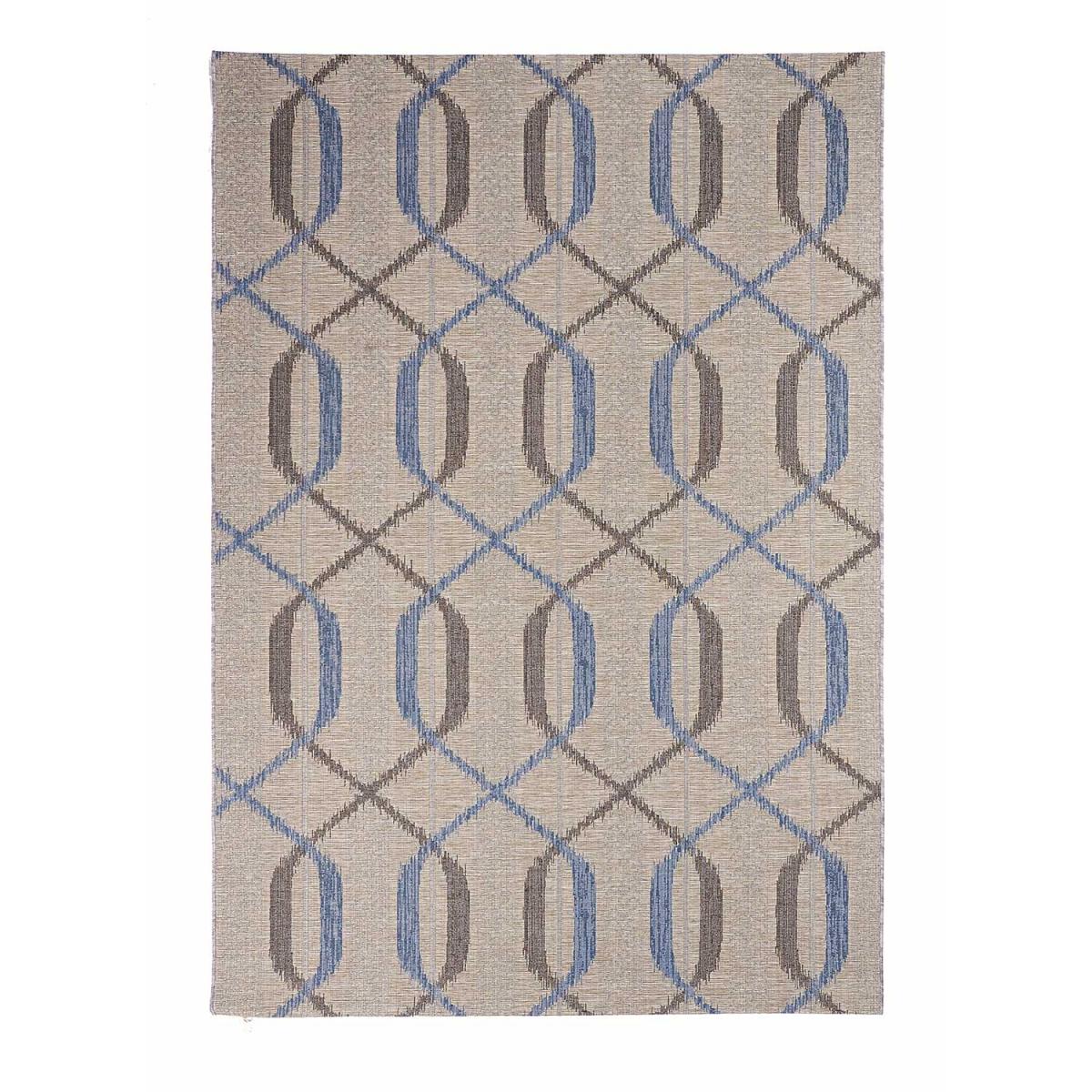 Tapis extérieur tissé kilim rectangle SCANDINA